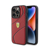 Ferrari Twist Metal Logo - iPhone 15 Pro Case (red)