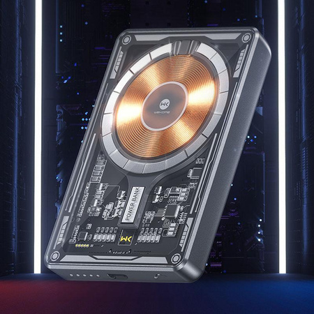 WEKOME WP-287 Vanguard Series - Induktions-Powerbank 5000 mAh Schnellladung PD 20W MagSafe (Schwarz)