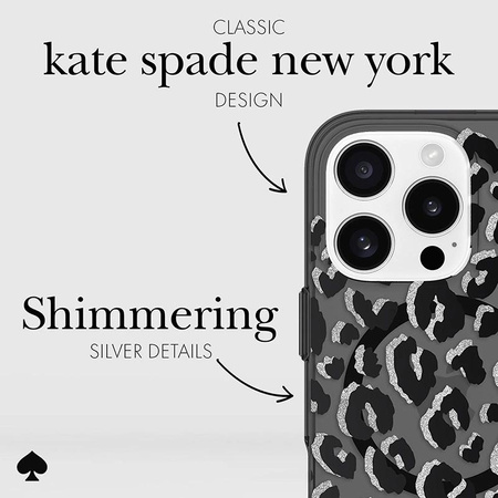 Kate Spade New York Protective MagSafe - Case for iPhone 16 Pro (City Leopard)