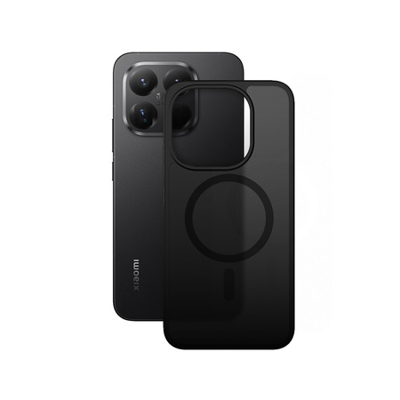 Etui do Xiaomi 15T MagSafe Crong Hybrid Matte Czarne Matowe Wytrzymałe