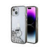 Karl Lagerfeld Liquid Glitter Choupette - Coque pour iPhone 15 (Transparent)