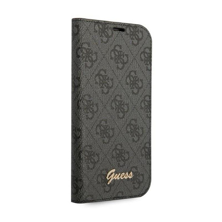 Guess 4G Metal Camera Outline Booktype Case - Etui iPhone 14 Plus (czarny)