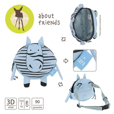 Lassig - Torebka Listonoszka Mini Nerka About Friends Zebra Kaya