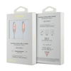 Guess Ebossed Logo - USB-C to USB-C Fast Charging cable 1.5m (pink)