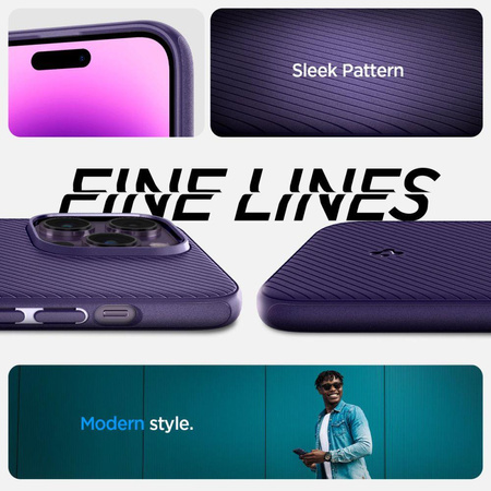 Spigen Mag Armor – Etui do iPhone 14 Pro (fioletowy)