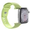 PURO ICON - Elasztikus szíj Apple Watch 38/40/41 mm-es órához (S/M & M/L) (Matcha zöld)