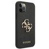 Guess Saffiano 4G Big Metal Logo - Etui iPhone 12 / iPhone 12 Pro (czarny)
