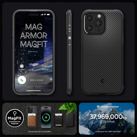 Spigen Mag Armor MagSafe - pouzdro pro iPhone 15 Pro Max (matně černé)