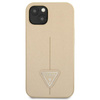 Pouzdro Guess Saffiano Triangle Logo - pouzdro pro iPhone 14 Plus (béžové)