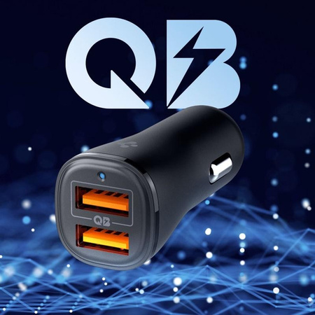 Spigen Essential EV302 - Chargeur de voiture 2x USB-A 30W (Noir)