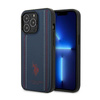 US Polo Assn Leather Stitch - iPhone 14 Pro Max Case (navy blue)