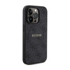 Guess 4G Collection Leather Metal Logo MagSafe - iPhone 15 Pro Case (black)