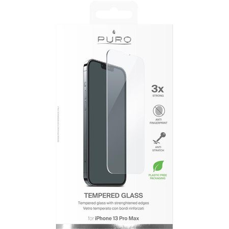 Verre de protection d'écran trempé PURO pour iPhone 14 Plus / iPhone 13 Pro Max