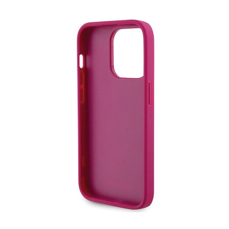 Guess 4G Strass Metal Logo - Coque iPhone 15 Pro (rose)