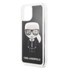 Karl Lagerfeld Iconic Glitter - Coque iPhone 11 Pro Max (Noir)