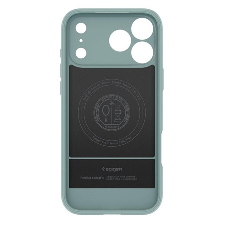 ETUI DO IPHONE 17 PRO MAX do MAGSAFE SPIGEN PARALLAX ORYGINALNE ZIELONE