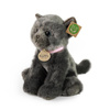 Rappa - Plyšový realistický maskot Šedá kočka sedící 25 cm Ekologicky šetrný
