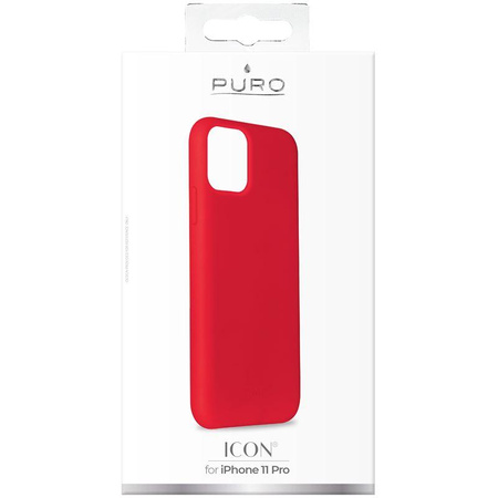 PURO ICON Cover - Coque iPhone 11 Pro (rouge)