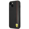 Ferrari Carbon - iPhone 14 Tasche (Schwarz)