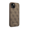 Guess 4G Metal Gold Logo - Coque pour iPhone 14 Plus (marron)