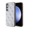 Guess 4G Triangle Metal Logo - Samsung Galaxy S24+ Case (white)