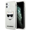 Karl Lagerfeld Choupette Head Glitter - Coque iPhone 11 (argent)