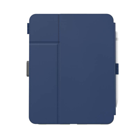 Speck Balance Folio - Étui pour iPad 11" (2025) / 10.9" (2022) avec revêtement MICROBAN avec aimant et support (Arcadia Navy/Moody Grey)