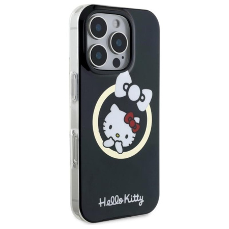Hello Kitty IML Fun Bow MagSafe - pouzdro pro iPhone 16 Pro (černé)