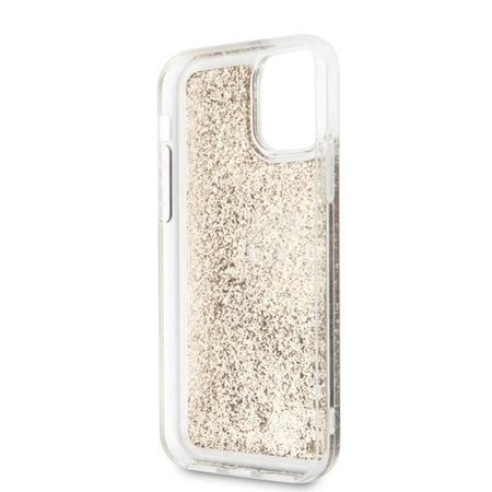Karl Lagerfeld aláírás csillogó tok - iPhone 11 (arany)
