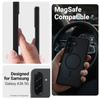 Hybridní matný magnetický kryt Crong - MagSafe pro Samsung Galaxy A36 (černý)
