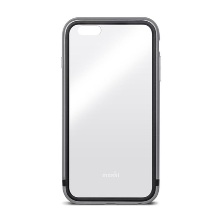 Moshi iGlaze Luxe - Hülle mit Aluminiumrahmen iPhone 6s Plus / iPhone 6 Plus (Titanium Grey)