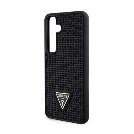 Guess Rhinestone Triangle - pouzdro pro Samsung Galaxy S24 (černé)