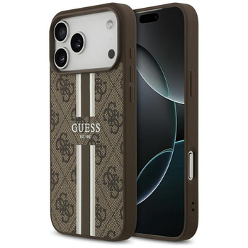 ETUI MAGSAFE GUESS DO IPHONE 17 PRO MAX BRĄZOWE CASE MAGNETYCZNE ELEGANCKIE