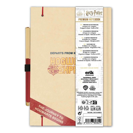 Harry Potter - Poznámkový blok A5 s perem Nástupiště 9 a 3/4