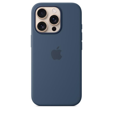 Apple Silicone Case – Silikonhülle mit MagSafe für iPhone 16 Pro (Denim)