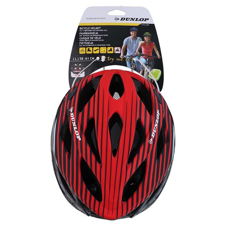 Dunlop - MTB bicycle helmet r. L (Red)
