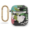 Guess Flower Collection N1 - pouzdro na Airpods (zelené)