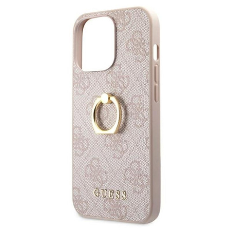 Guess 4G Ring Case - Coque pour iPhone 13 Pro (rose)