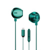 WEKOME YB08 Blackin Series - HiFi Lightning Wired Headphones (Green)