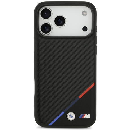 Etui do iPhone 17 Pro Max do MagSafe BMW M Oryginalny Czarny Skórzany Case