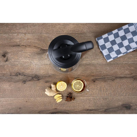 Alpina - Rychlovarná konvice ze skla s LED osvětlením 1,7 l 2200 W