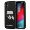 Karl Lagerfeld Saffiano Ikonik Karl`s Head - iPhone 12 mini tok (fekete)
