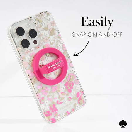 Kate Spade New York Magnetic Loop Grip - MagSafe finger holder (Pom Pom Pink)