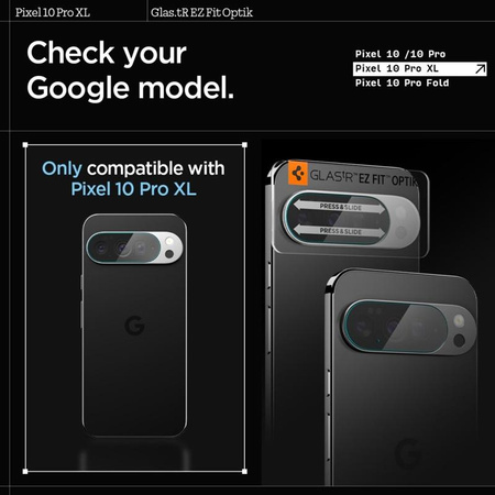 Spigen Optik GLAS.TR Camera Protector 2-Pack - Objektivschutzglas für Google Pixel 10 Pro XL (Crystal Clear)