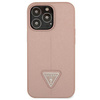Guess Saffiano Triangle Logo Case - iPhone 13 Pro Case (pink)