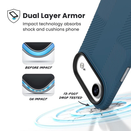ETUI MAGSAFE PANCERNE DO IPHONE AIR Speck NIEBIESKIE WYTRZYMAŁE CASE