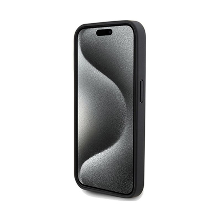 US Polo Assn Yoke Pattern - Coque pour iPhone 15 Pro (noir)