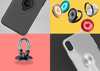 PURO Magnet Ring Cover - Etui iPhone SE (2022 / 2020) / 8 / 7 z magnetycznym uchwytem na palec (biały)