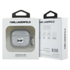 Karl Lagerfeld Monogramm Choupette Kopf - AirPods 4 Gehäuse (silber)