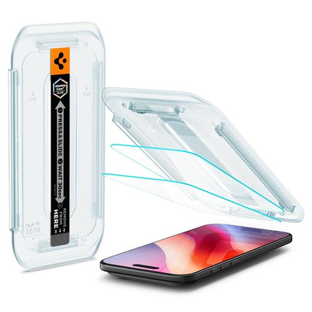 SZKŁO HARTOWANE DO IPHONE AIR SPIGEN Z RAMKĄ SZYBKA OCHRONNA NA EKRAN 2 SZT